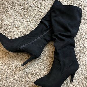 Fergalicious Black Heeled Boots